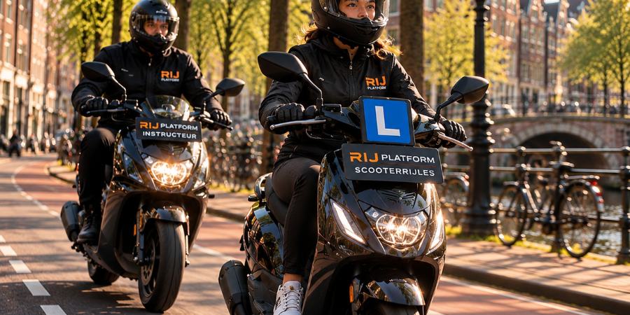 Scooterrijles in Amsterdam bij Rij Platform